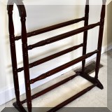 F49. Wooden quilt stand. 33.5”h